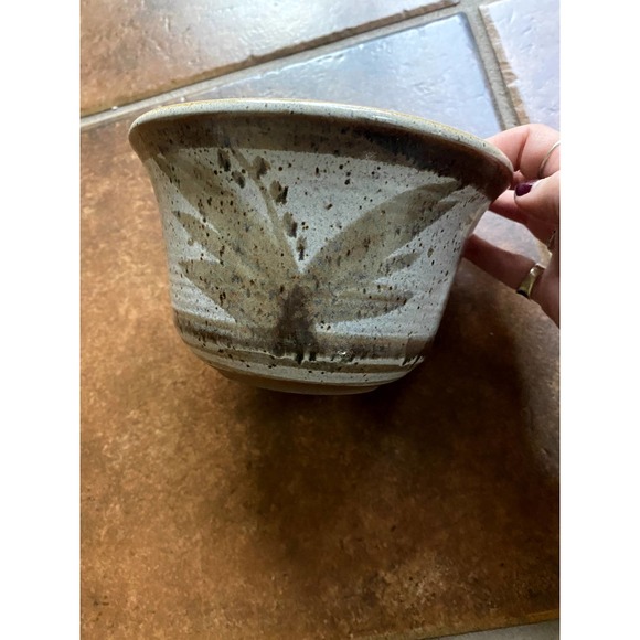 Antique Handmade Hand Painted Bowl or Planter - Picture 1 of 4